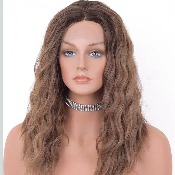 18 “ BROWN OMBRE WAVY LACE FRONT WIG *NEW*